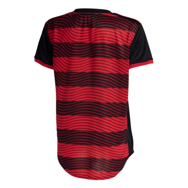 Camisa Flamengo I 22/23 - Torcedor Feminina - Vermelho e Preto - Manto Elegante