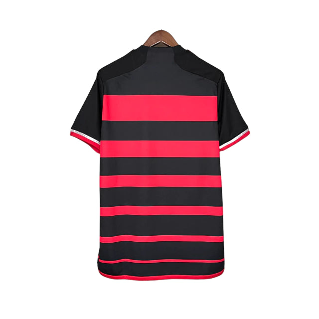 Camisa Flamengo I 24/25 - Torcedor Masculina - Vermelho e Preto - Manto Elegante