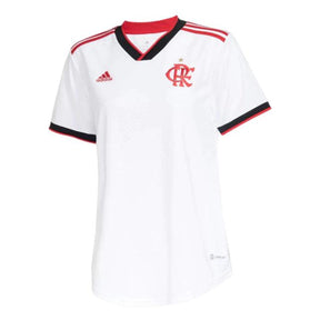 Camisa Flamengo II 22/23 - Torcedor Feminina - Branco - Manto Elegante