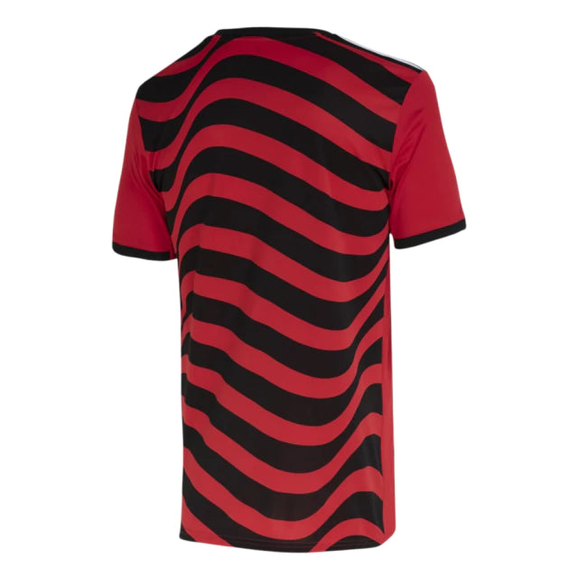 Camisa Flamengo III 22/23 - Torcedor Masculina - Vermelho e Preto - Manto Elegante