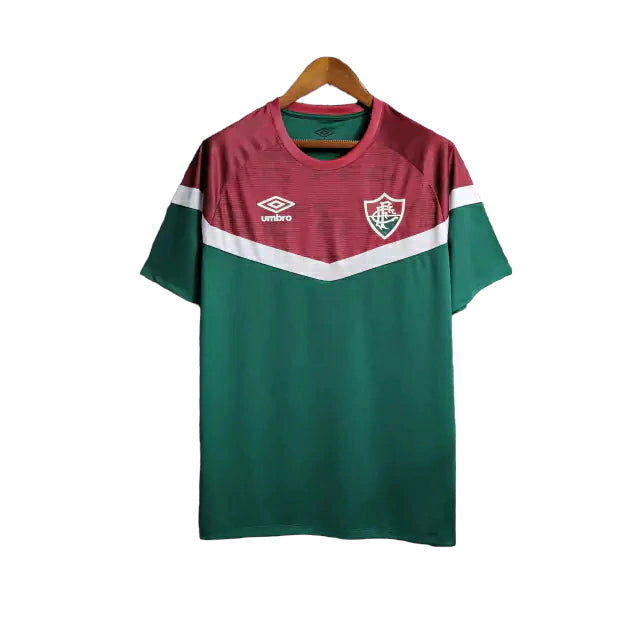 Camisa de Treino Fluminense 23/24 - Torcedor Masculina - Vermelho e Verde - Manto Elegante