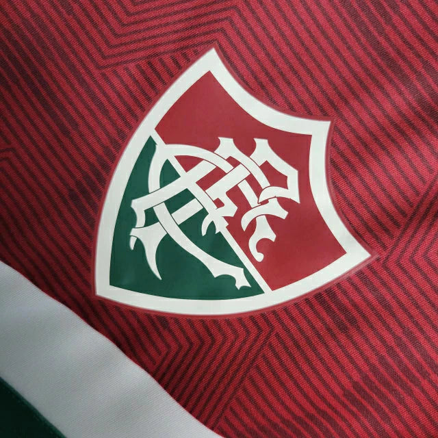 Camisa de Treino Fluminense 23/24 - Torcedor Masculina - Vermelho e Verde - Manto Elegante