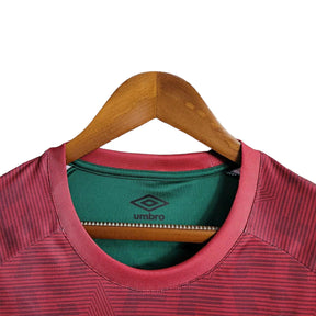 Camisa de Treino Fluminense 23/24 - Torcedor Masculina - Vermelho e Verde - Manto Elegante