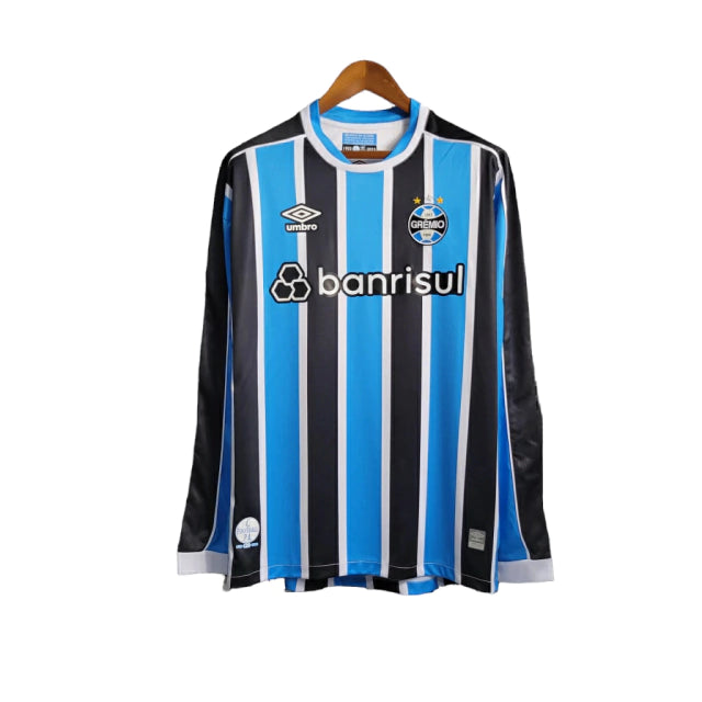 Camisa Manga Longa Grêmio I 23/24 - Torcedor Masculina - Azul - Manto Elegante