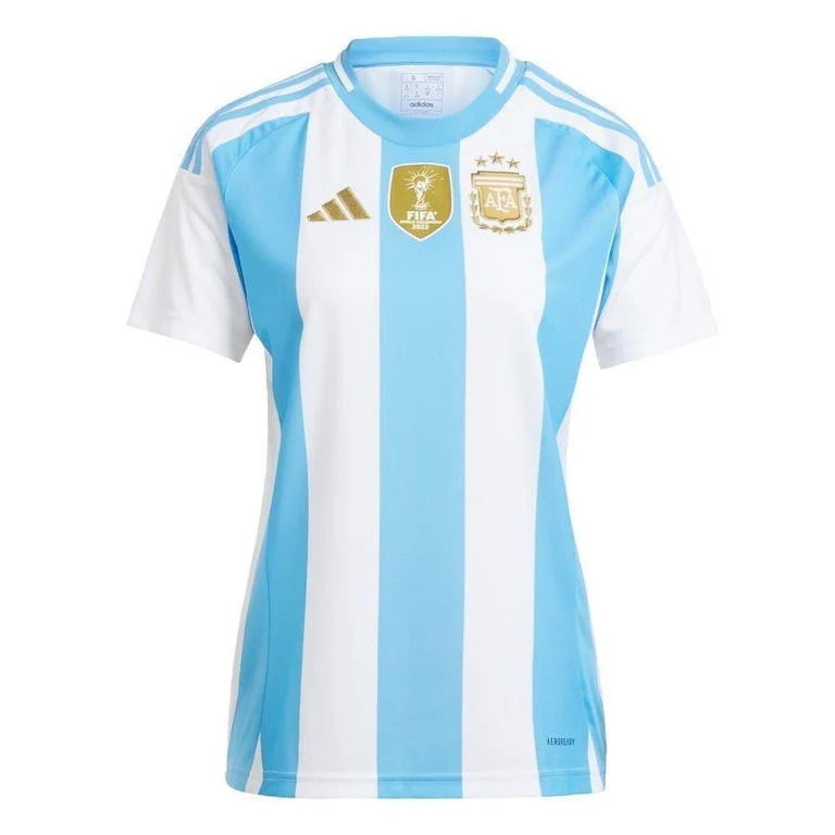 Camisa Seleção da Argentina I (Home) 24/25 - Torcedor Feminina - Branco e Azul