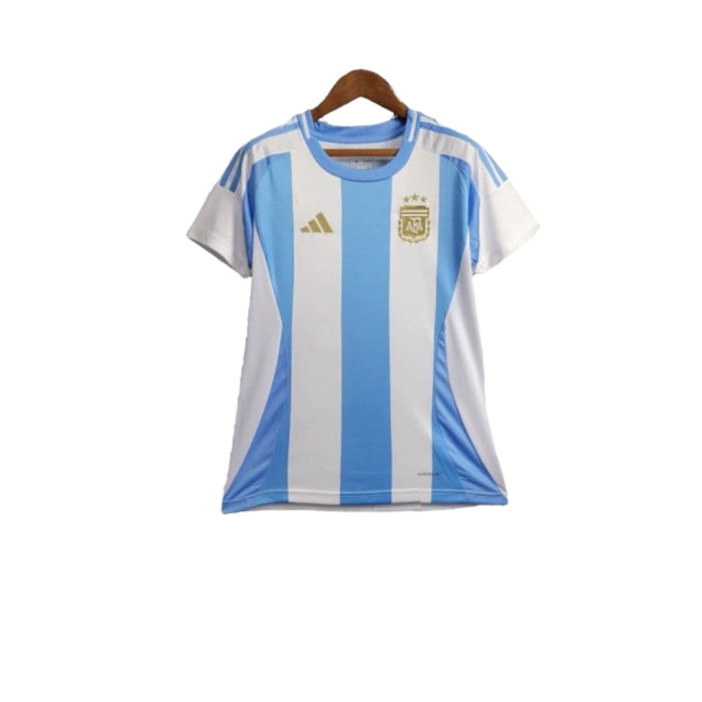 Camisa Seleção da Argentina I (Home) 24/25 - Torcedor Feminina - Branco e Azul