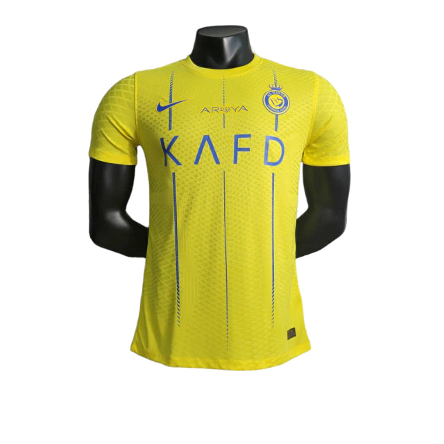 Camisa All-Nassr I (Home) 23/24 - Jogador Masculina - Amarelo - Manto Elegante