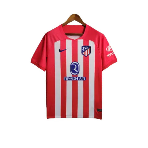 Camisa Atlético de Madrid I (Home) 23/24 - Torcedor Masculina - Vermelho e Branco - Manto Elegante