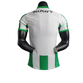 Camisa Atlético Nacional I (Home) 23/24 - Jogador Masculina - Branco e Verde - Manto Elegante