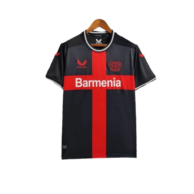 Camisa Bayer Leverkusen I (Home) 23/24 - Torcedor Masculina - Preto e Vermelho