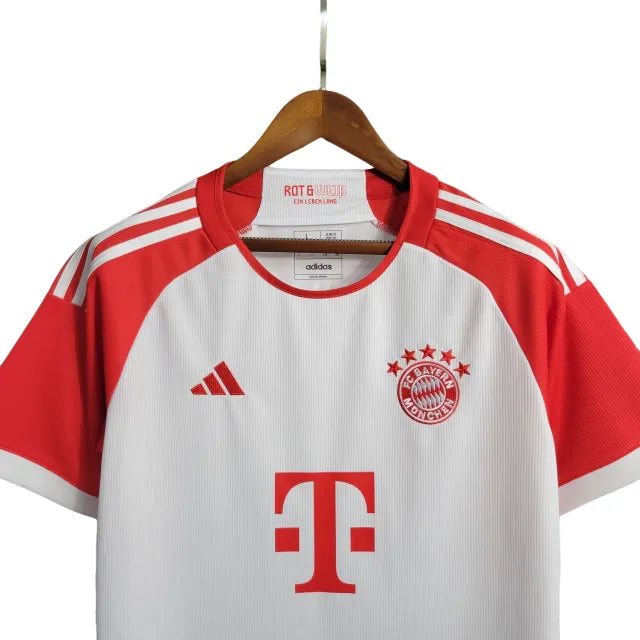 Camisa Bayern de Munique I (Home) 23/24 - Torcedor Masculina - Branco - Manto Elegante