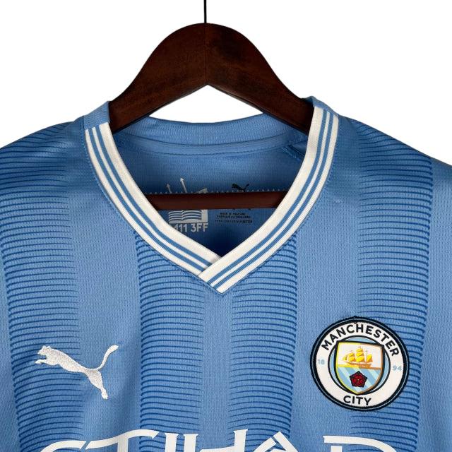 Camisa Manchester City I (Home) 23/24 - Torcedor Feminina - Azul - Manto Elegante