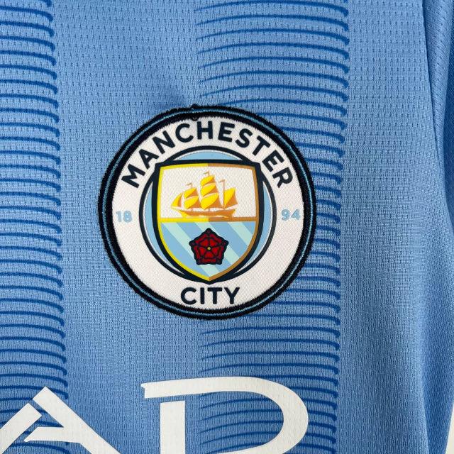 Camisa Manchester City I (Home) 23/24 - Torcedor Feminina - Azul - Manto Elegante