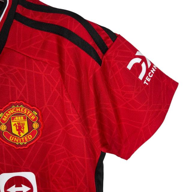 Camisa Manchester United I (Home) 23/24 - Torcedor Feminina - Vermelho - Manto Elegante