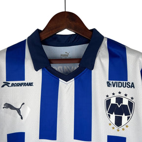 Camisa Monterrey I (Home) 23/24 - Torcedor Masculina - Azul e Branco - Manto Elegante