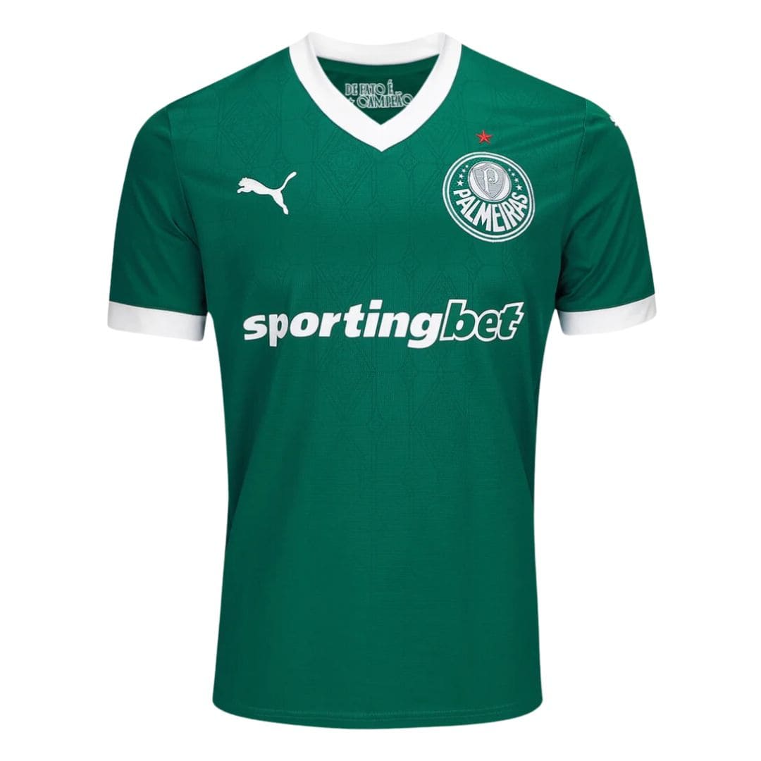 Palmeiras Home Shirt 23/24 - Men's Fan - Green 