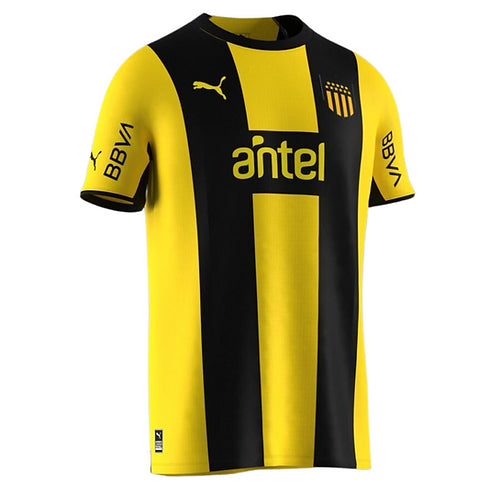 Camisa Peñarol I (Home) 23/24 - Torcedor Masculina - Amarelo e Preto - Manto Elegante