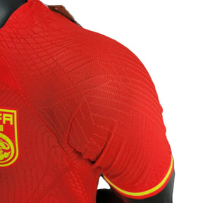 Camisa Seleção da China I (Home) 23/24 - Jogador Masculina - Vermelho - Manto Elegante