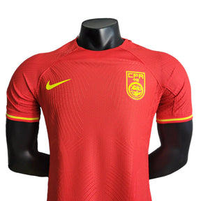 Camisa Seleção da China I (Home) 23/24 - Jogador Masculina - Vermelho - Manto Elegante