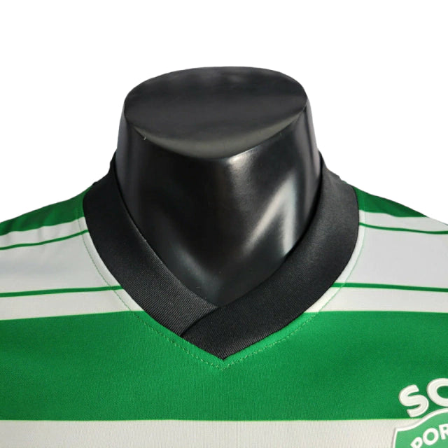 Camisa Sporting Lisboa I (Home) 22/23 - Jogador Masculina - Verde e Branco - Manto Elegante