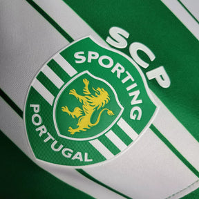 Camisa Sporting Lisboa I (Home) 22/23 - Jogador Masculina - Verde e Branco - Manto Elegante