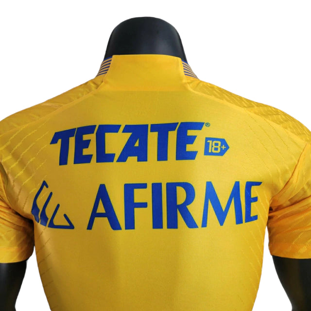 Camisa Tigres do México I (Home) 23/24 - Jogador Masculina - Amarelo e Azul - Manto Elegante