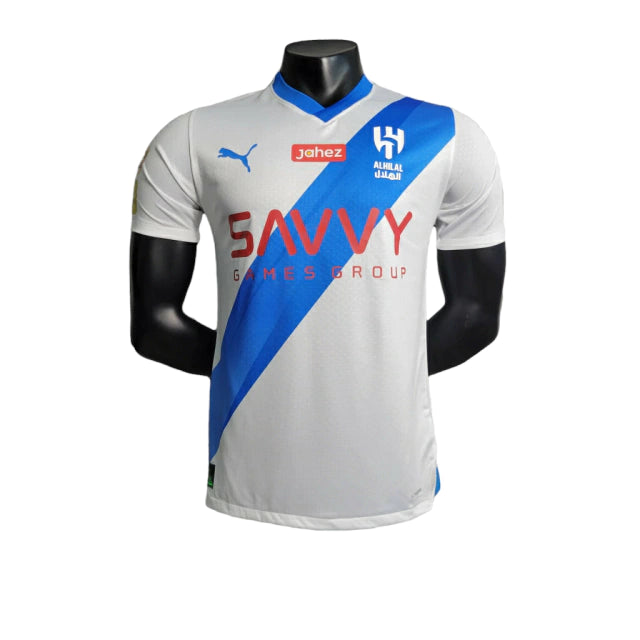 Camisa Al-Hilal II (Away) 23/24 - Jogador Masculina - Branco - Manto Elegante