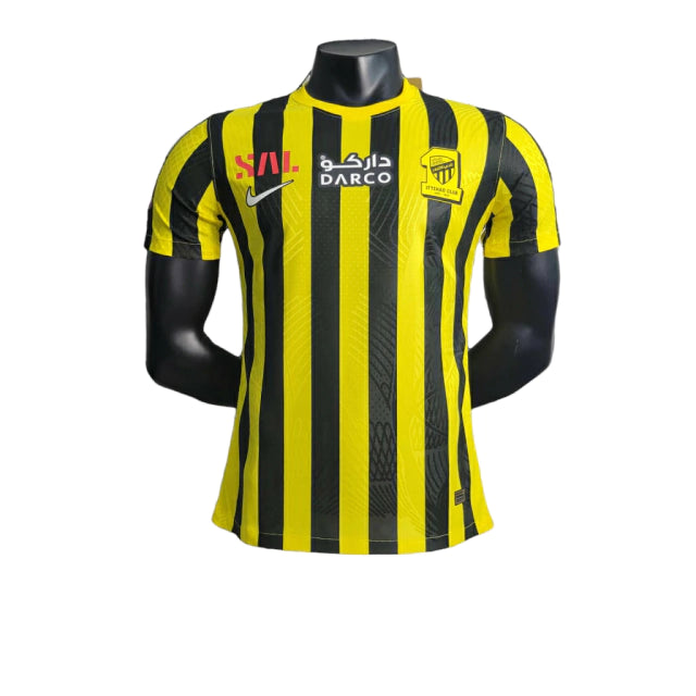 Camisa Al-Ittihad II (Away) 23/24 - Jogador Masculina - Amarelo e Preto - Manto Elegante