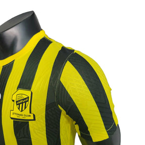 Camisa Al-Ittihad II (Away) 23/24 - Jogador Masculina - Amarelo e Preto - Manto Elegante