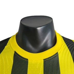 Camisa Al-Ittihad II (Away) 23/24 - Jogador Masculina - Amarelo e Preto - Manto Elegante