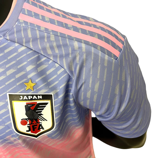 Camisa Seleção do Japão II (Away) 23/24 - Jogador Masculina - Rosa, Roxo e Branco - Manto Elegante