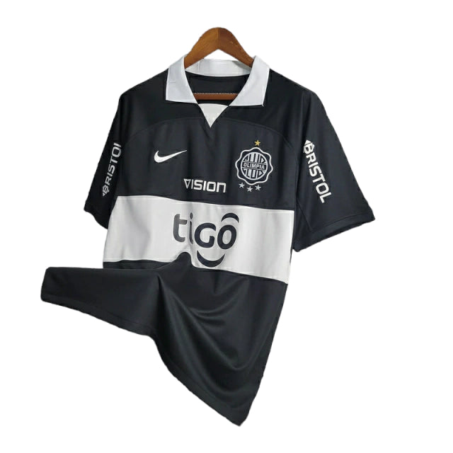 Camisa Olimpia II (Away) 23/24 - Torcedor Masculina - Preto - Manto Elegante