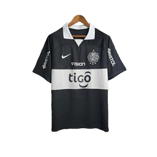 Camisa Olimpia II (Away) 23/24 - Torcedor Masculina - Preto - Manto Elegante