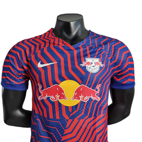 Camisa RB Leipzig II (Away) 23/24 - Jogador Masculina - Azul e Vermelho - Manto Elegante