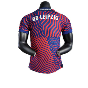 Camisa RB Leipzig II (Away) 23/24 - Jogador Masculina - Azul e Vermelho - Manto Elegante