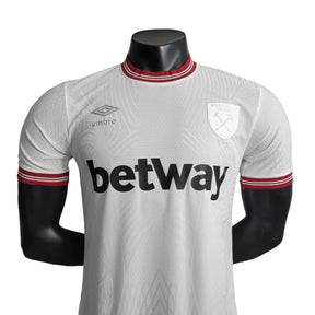 Camisa West Ham II (Away) 23/24 - Jogador Masculina - Branco - Manto Elegante