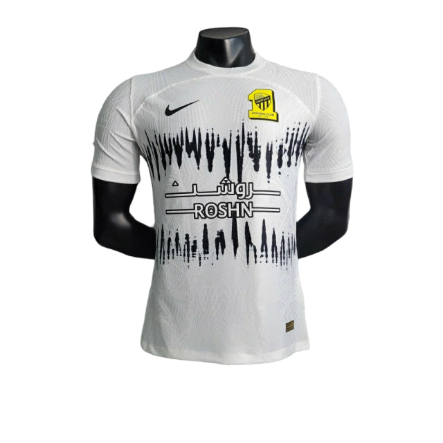 Camisa Al-Ittihad III (Third) 23/24 - Jogador Masculina - Branco - Manto Elegante