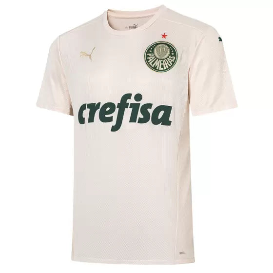 Camisa Palmeiras III 21/22 - Torcedor Masculina - Off White - Manto Elegante