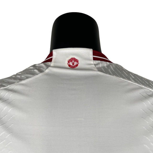 Camisa Manchester United III (Third) 23/24 - Jogador Masculina - Branco - Manto Elegante