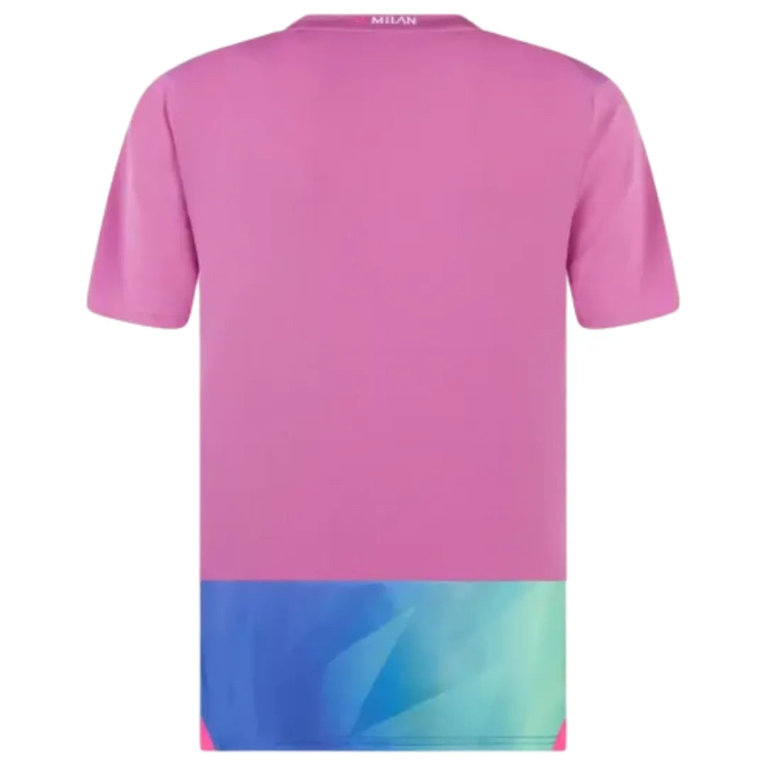 Camisa Milan III (Third) 23/24 - Torcedor Masculina - Roxo, Rosa, Azul e Verde - Manto Elegante