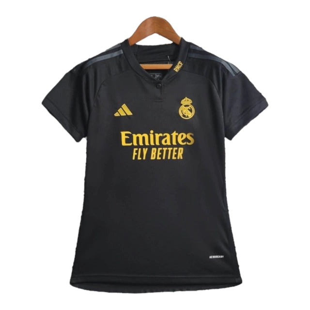 Camisa Real Madrid III (Third) 23/24 - Torcedor Feminina - Preto