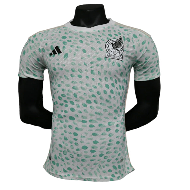 Camisa Seleção do México III (Third) 23/24 - Jogador Masculina - Branco e Verde - Manto Elegante