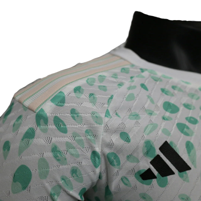 Camisa Seleção do México III (Third) 23/24 - Jogador Masculina - Branco e Verde - Manto Elegante