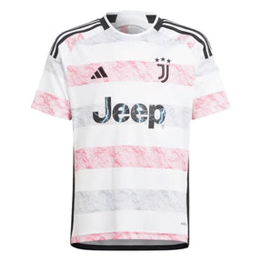 Camisa Juventus II (Away) 23/24 - Torcedor Masculina - Branco, Cinza e Rosa - Manto Elegante