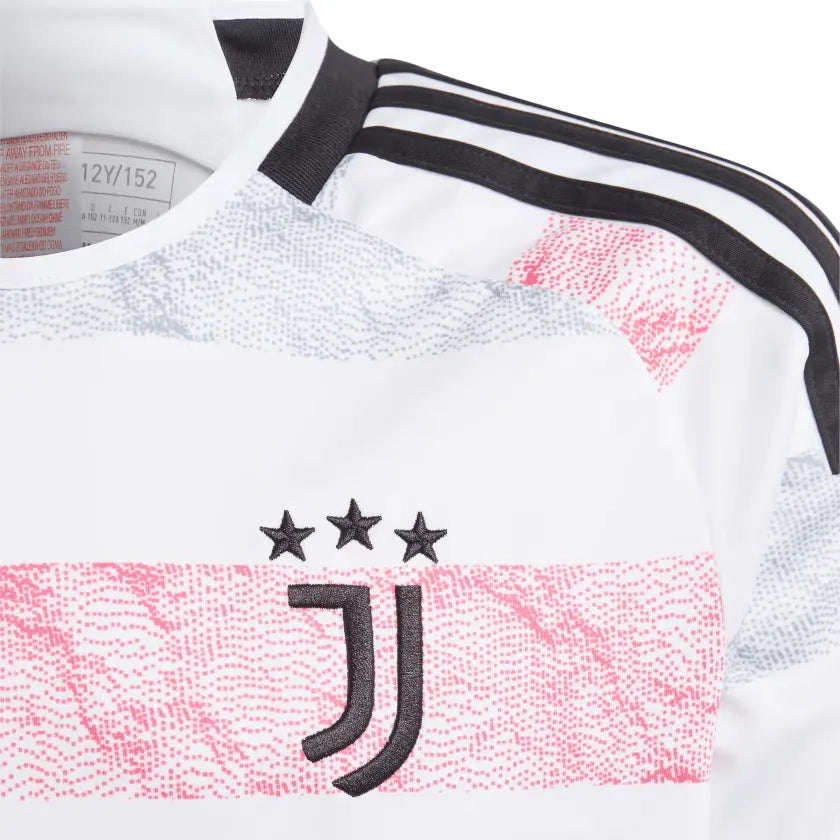 Camisa Juventus II (Away) 23/24 - Torcedor Masculina - Branco, Cinza e Rosa - Manto Elegante