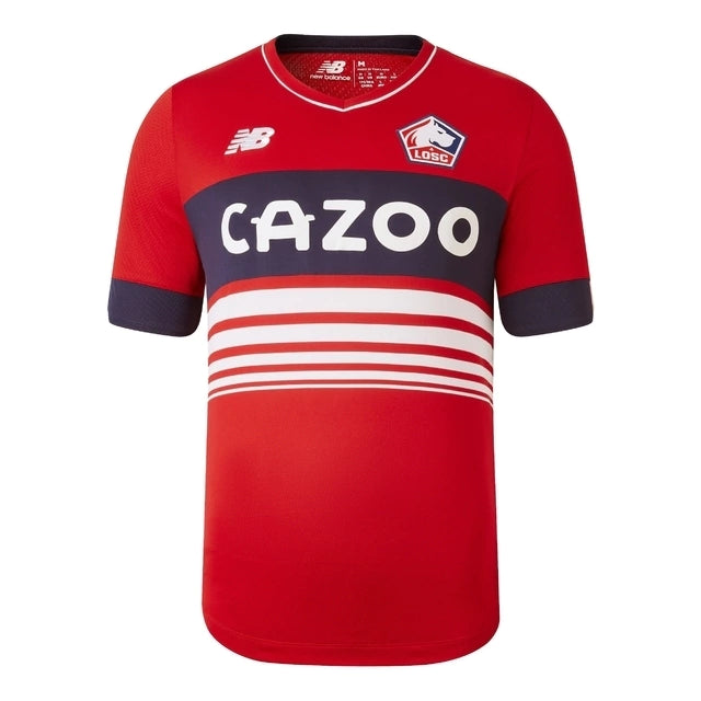 Camisa Lille I (Home) 22/23 - Torcedor Masculina - Vermelho - Manto Elegante