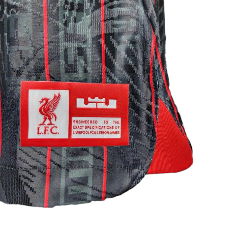 Camisa Liverpool 23/24 - Jogador Masculina - Preto