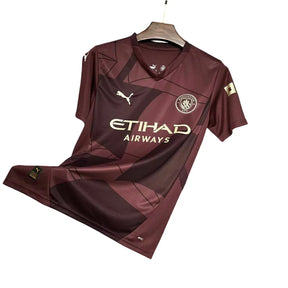 Camisa Manchester City II (Away) 24/25 - Torcedor Masculina - Bordô