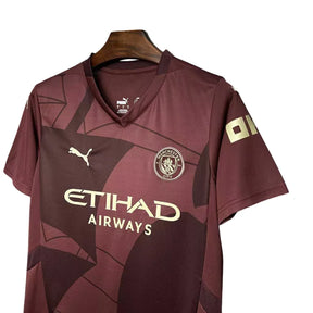 Camisa Manchester City II (Away) 24/25 - Torcedor Masculina - Bordô