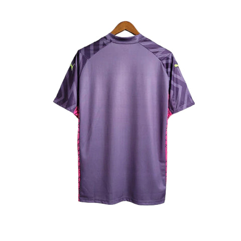 Camisa de Goleiro Manchester City 23/24 - Torcedor Masculina - Roxo - Manto Elegante